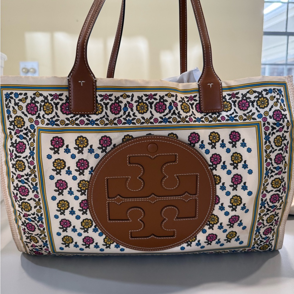 Tory Burch Multicolor Floral Tote